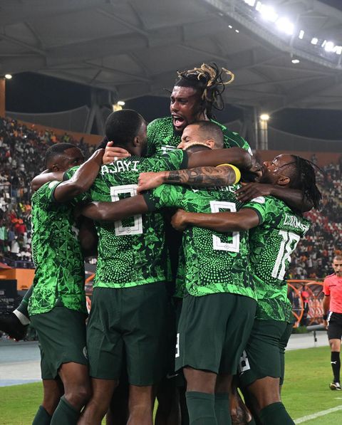 Jubilation as the Super Eagles net the standout goal of the game